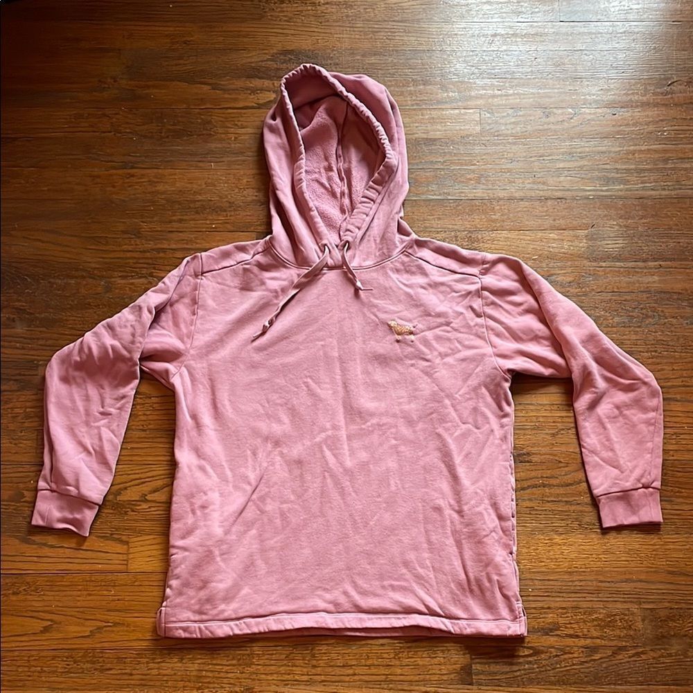 PINK Victoria's Secret Dusty Rose & Gold Glitter Logo Hoodie